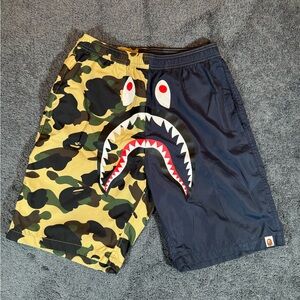 Bape 1/2 Camo Shark Bathing Suit